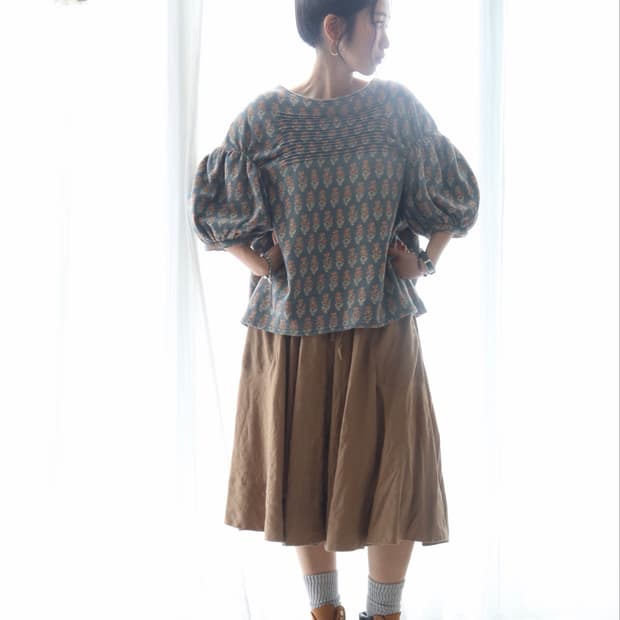 [Kapital] Floral Cashmere-Blend Blouse