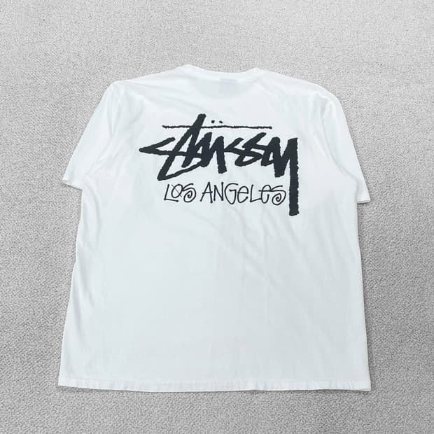 스투시 Stussy 로스엔젤레스 반팔티 화이트