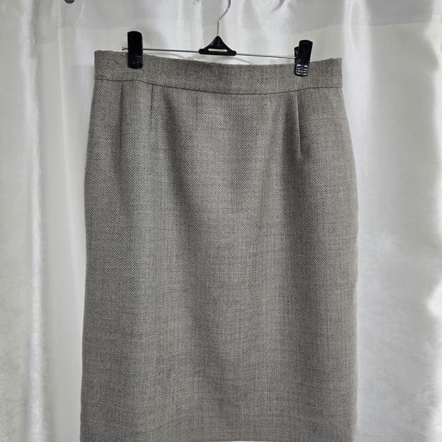 크리스찬디올 헤링본 H라인 스커트 (1450)