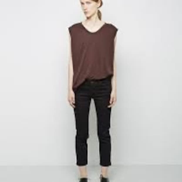 릭오웬스  Berlin cropped jean 국문택