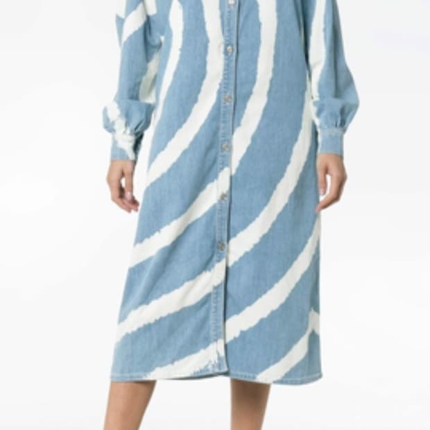 40 가니 GANNI 데님  롱 원피스