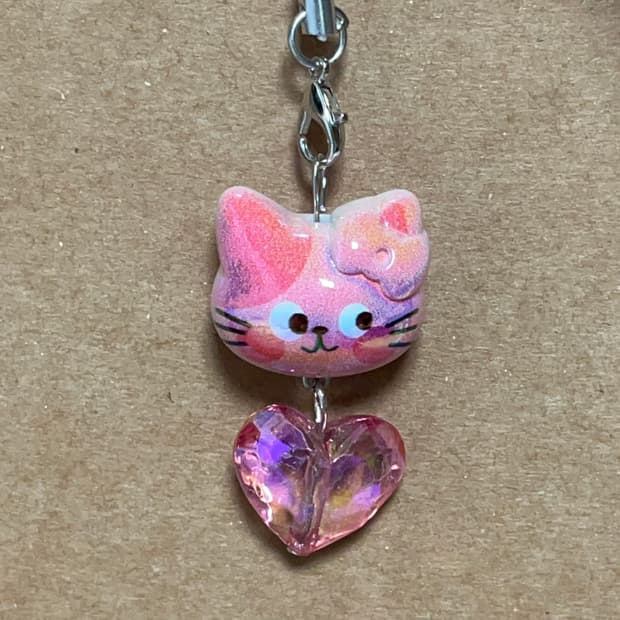 고양이 수제 키링 | 핸드메이드