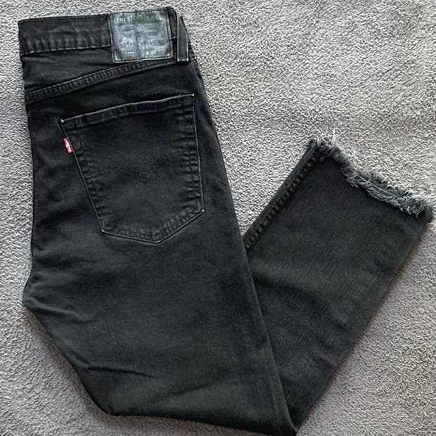 리바이스 502 블랙진 데님팬츠 W36 L32