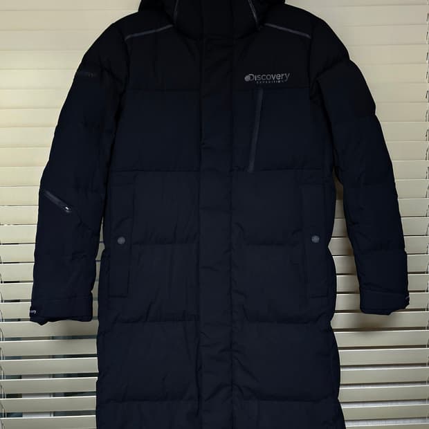 디스커버리 덕다운 롱패딩 블랙 90