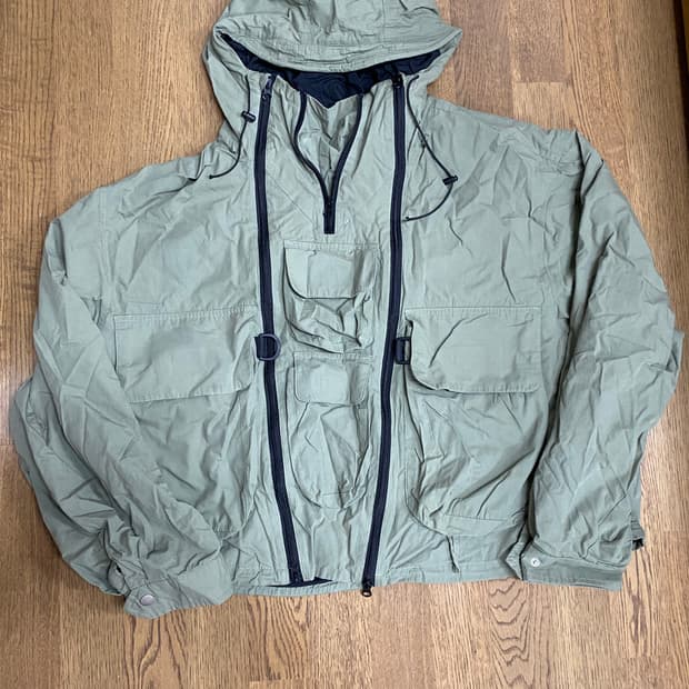 12게이지 카고 아노락 재킷 라이트 카키 os