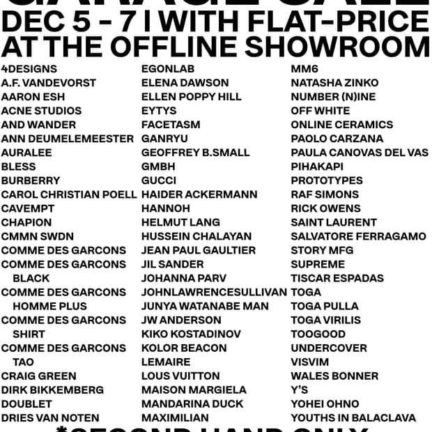 <TYPICALLIFE.CURATION GARAGE SALE>