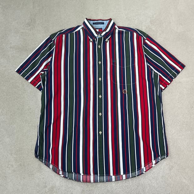 타미힐피거 스트라이프 반팔셔츠 s10449