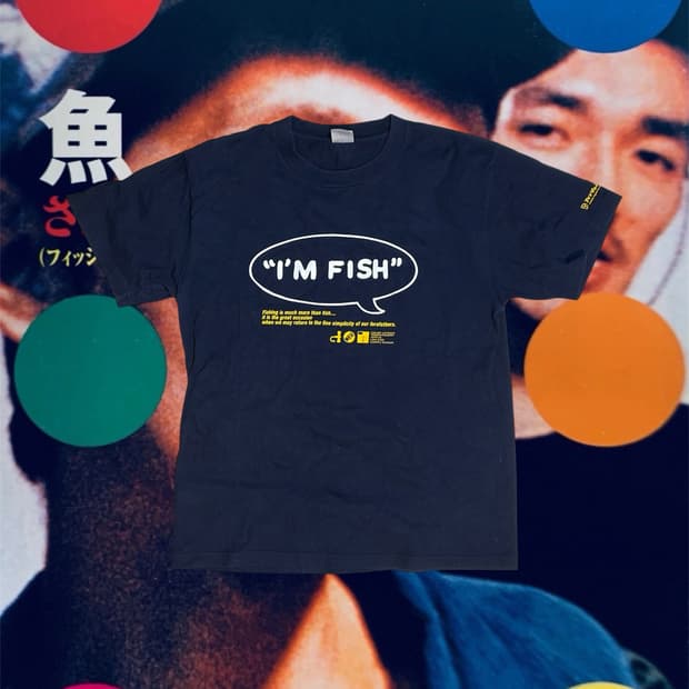 Fishmans I’M FISH 티셔츠 네이비