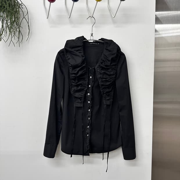  Marithe Francois Girbaud 셔링 블라우스  