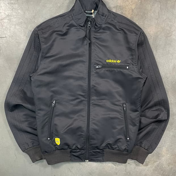 아디다스 나일론 바이커 자켓