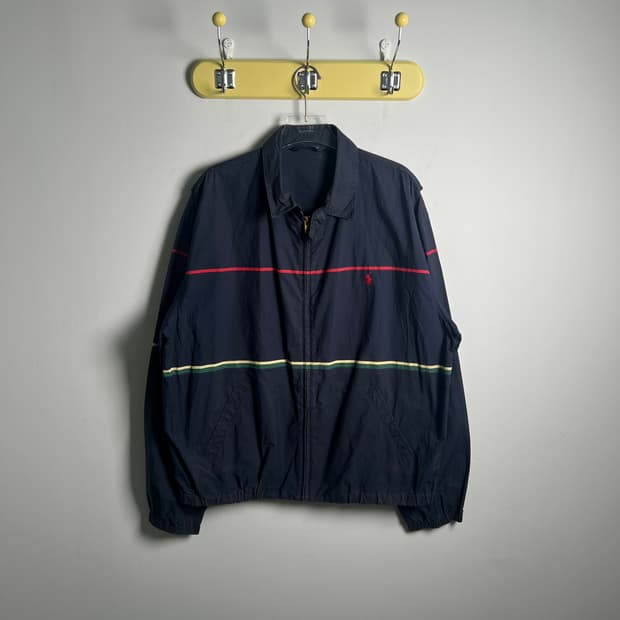 90's 폴로 랄프로렌 올드스쿨 스트라이프 스윙탑 자켓 XL