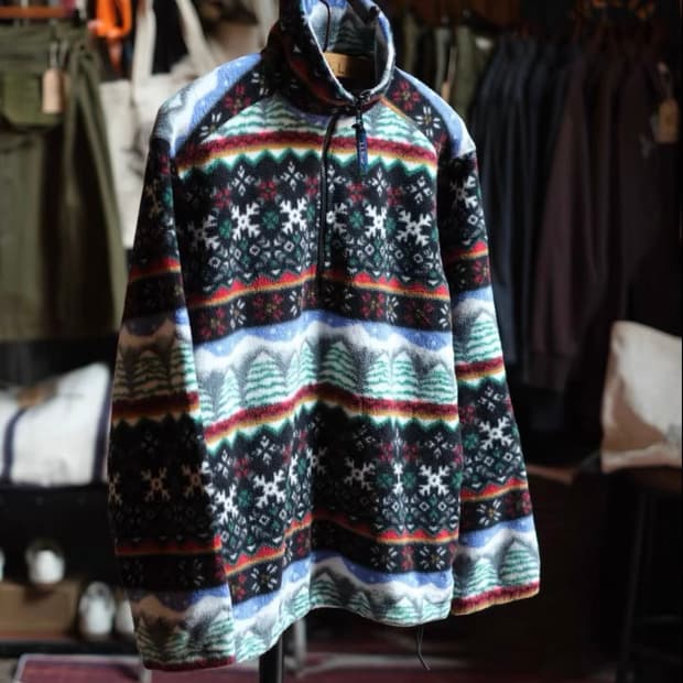 90s~00s L.L.Bean 빈티지 하프 집업 플리스