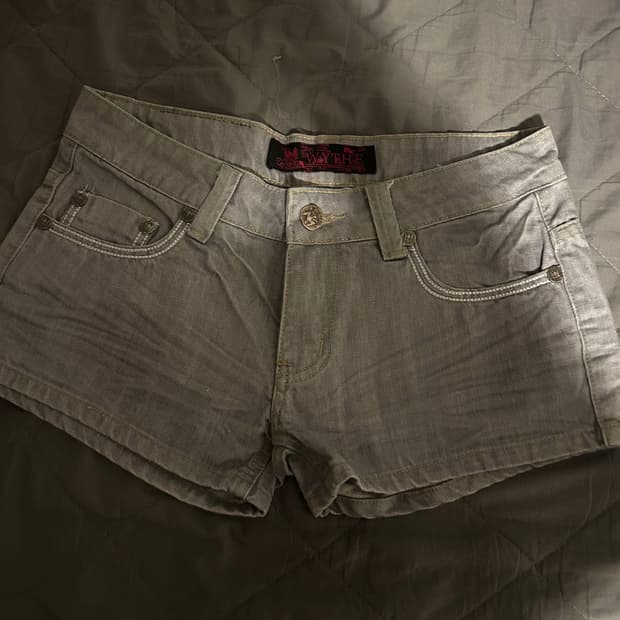 빈티지 커스텀 데님 그레이 쇼츠