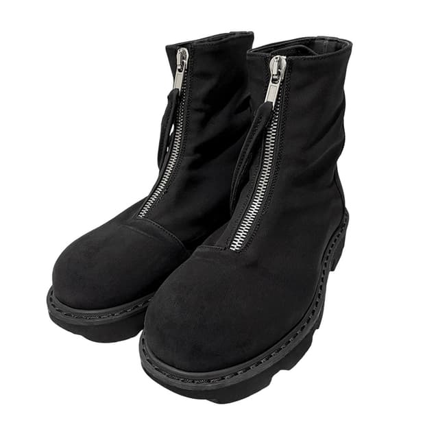 rick owens drkshdw ss20 front-zip boots