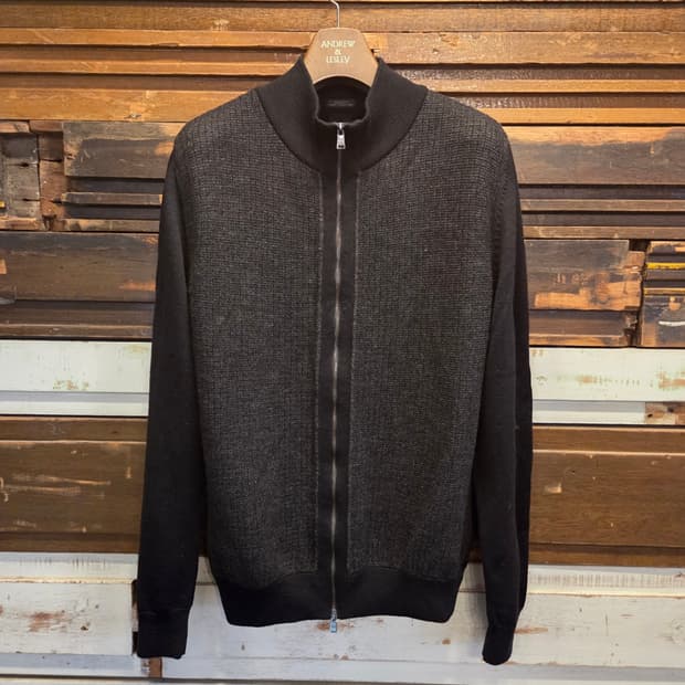 휴고보스 블랙라벨 짚업 가디건