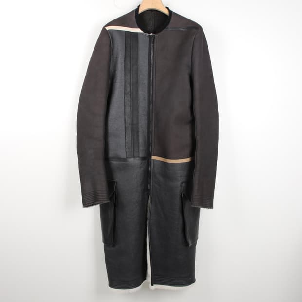 48 / Rick owens 릭오웬스 런웨이 마스토돈 롱 레더 무스탕