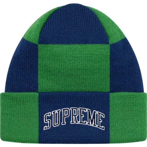 슈프림 체커보드 비니