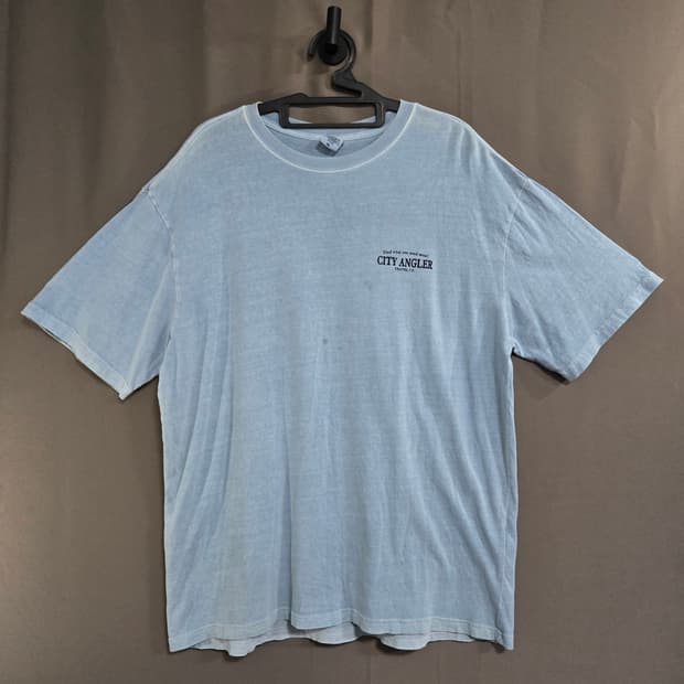 No.6 트래블 CITY ANGLER TRAVEL CO. 블루 하늘 반팔