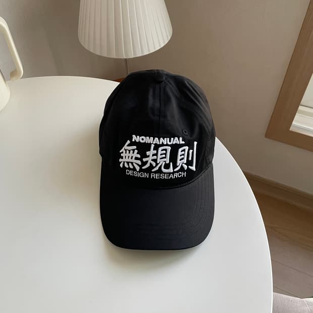 노매뉴얼 모자 블랙 BALL CAP - BLACK