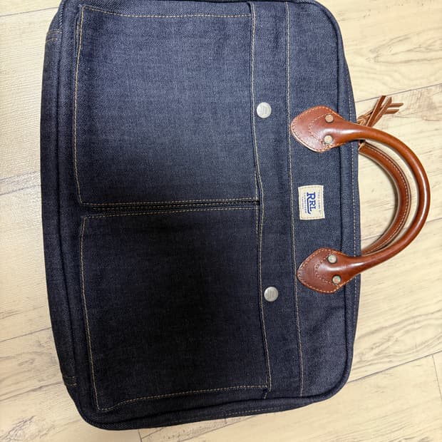 더블알엘 데님 브리프케이스