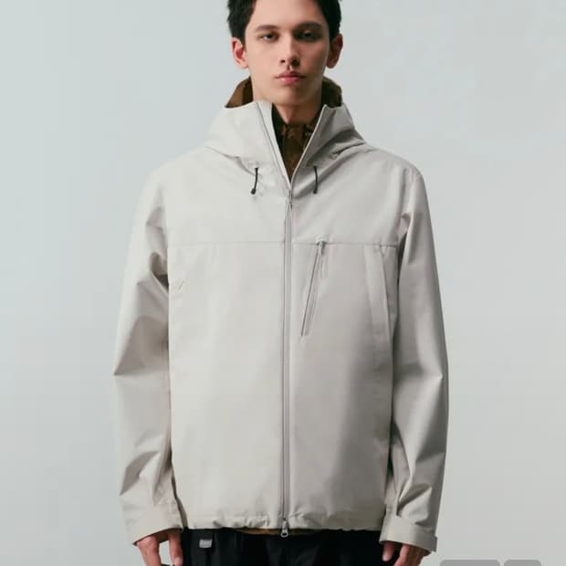 무신사 스탠다드 시티 레저 쉘터 윈드브레이커 재킷 화이트 M