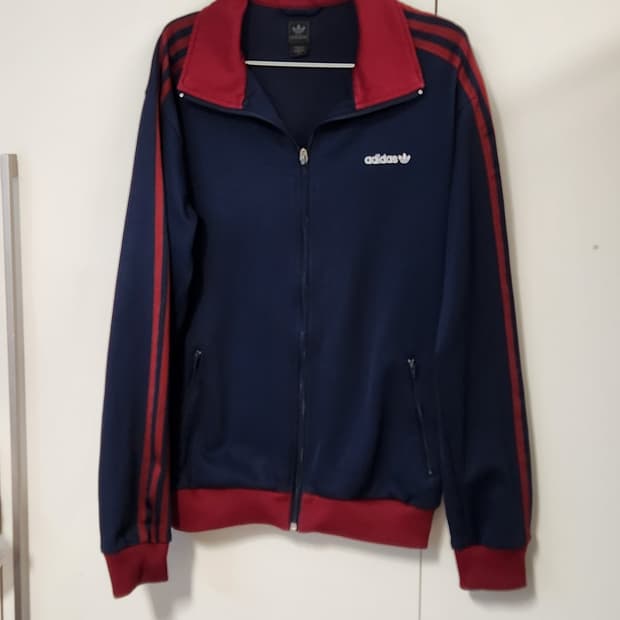 아디다스 베켄바우어 네이비 버건디 져지 100