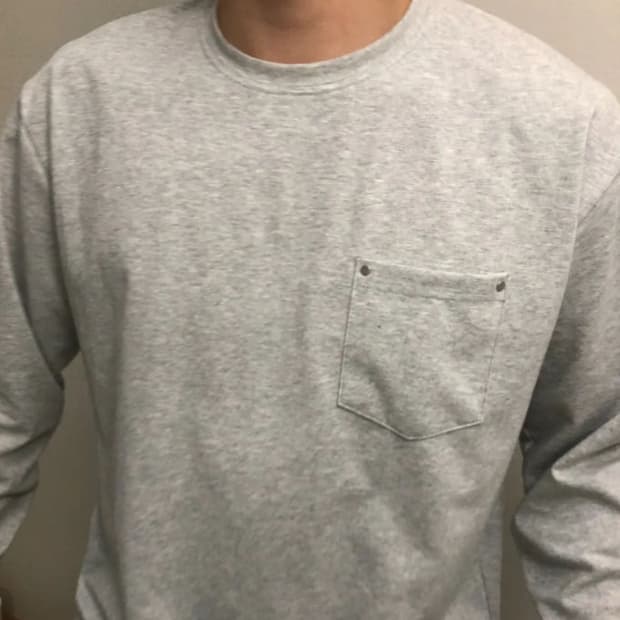 [Rivet Pocket Crop] Long Sleeve