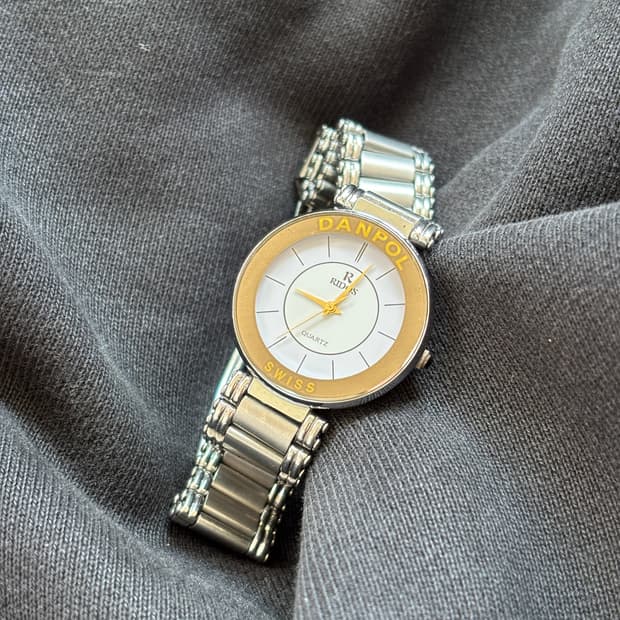 vintage danpole steel metal watch