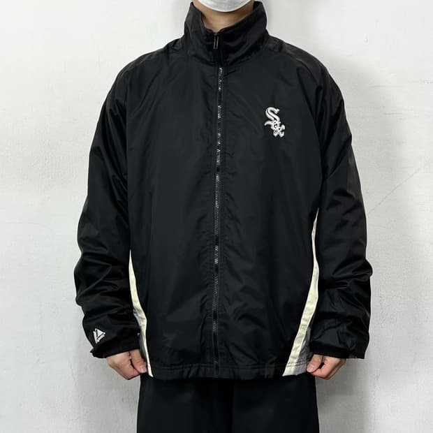 마제스틱 오버사이즈 시카고 화이트삭스 바람막이 자켓