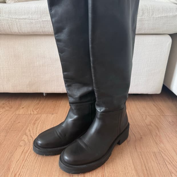 자라 블랙 롱부츠