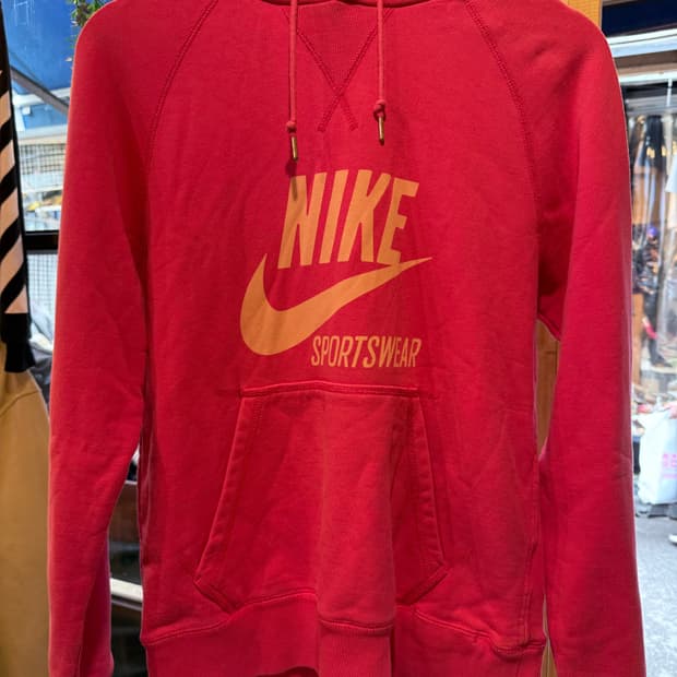 나이키 빅스우시 핑크 후드티