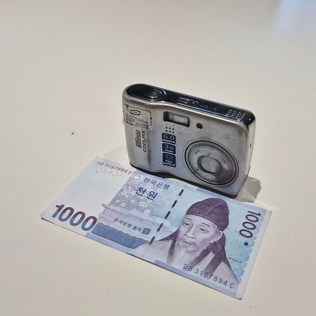 작례O 필름 감성 니콘 쿨픽스 l2 초소형 디카 디지털카메라 빈티지