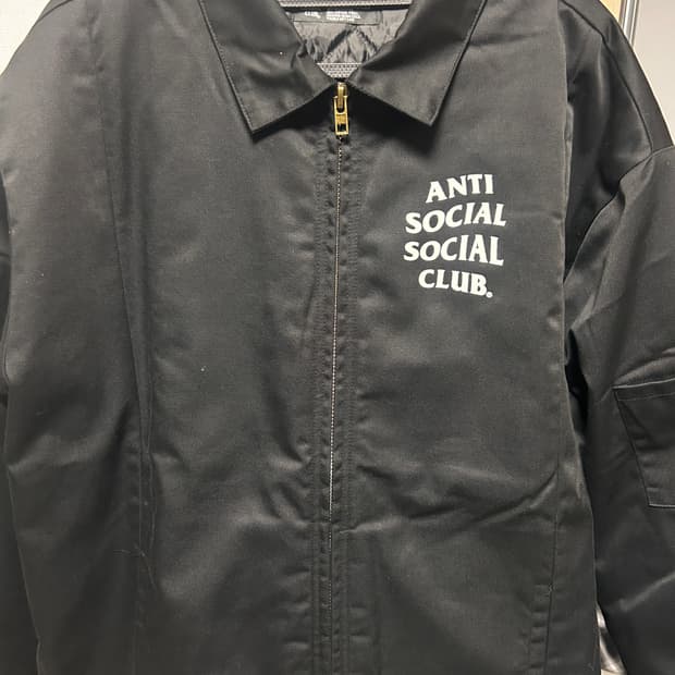 안티 소셜 소셜 클럽 에코 파크 자켓 블랙