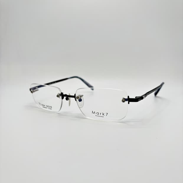 MARK7  네이비 스퀘어 무테 