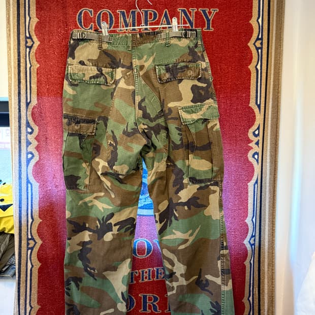 오리지널 밀리터리 립스탑 카모팬츠 M/Long