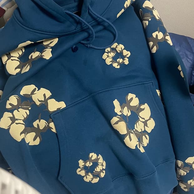 [급처] 데님티어스 cpfm 블루 후드