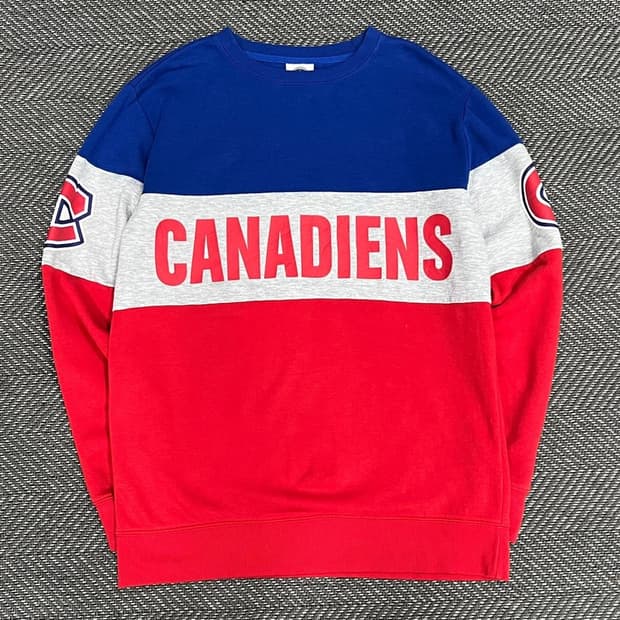 nhl 캐나디언즈 배색 맨투맨 v1153