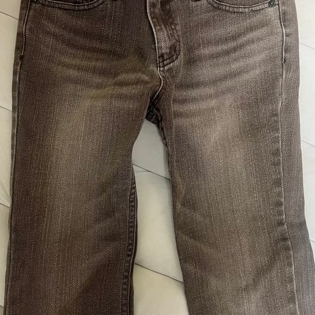 브라운 부츠컷 로우라이즈