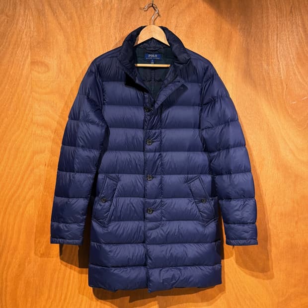 폴로랄프로렌 덕다운 패딩 코트 s 95 타탄