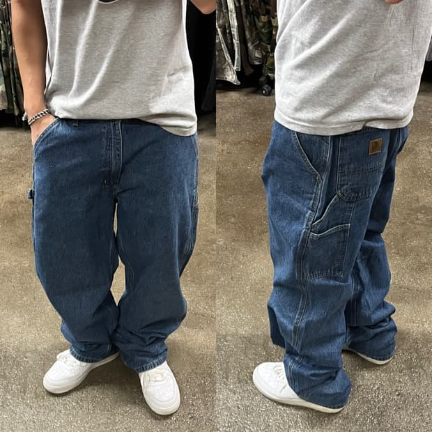 Carhartt 데님 카펜터 팬츠 (34“)