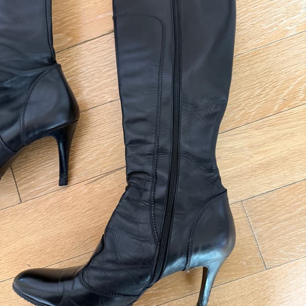 SAERA 세라 여성 소가죽 롱 부츠 240mm