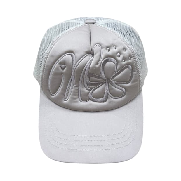 나체 컨벡스 트러커 메쉬캡 모자 글로우 크림