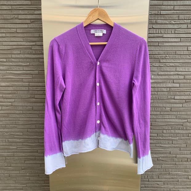 꼼데가르송 타이다이 가디건 (purple)