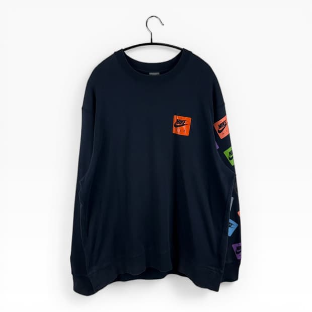 (무료배송)XL) 나이키 NSW 행 택 맨투맨 네이비