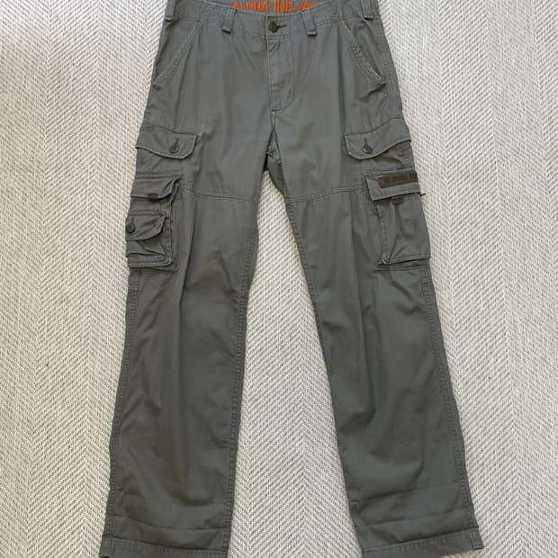 빈티지 알파인더스티리 밀리터리 카고 팬츠 