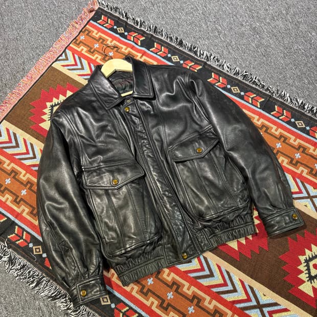 빈티지 양털,양가죽 100% 천연 무스탕자켓