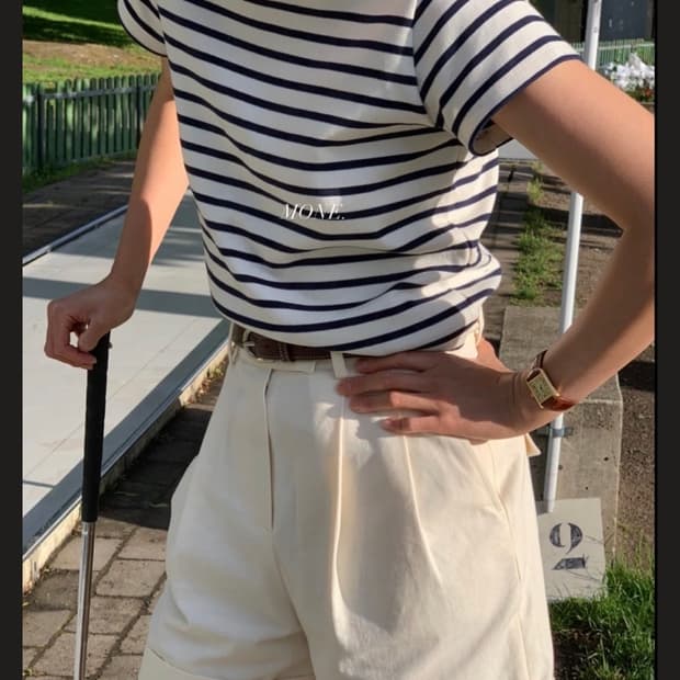 모네마켓 리본빛 데니스 스트라이프티