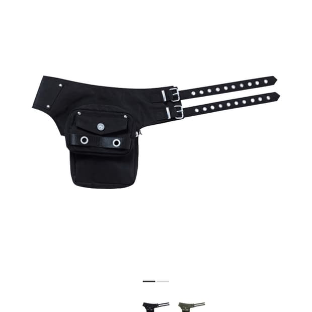 베이컨트 아카이브 파이퍼 와이드 힙색 벨트 블랙 구해요