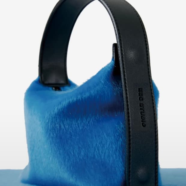 esc studio fur mini tote bag 퍼 미니 토트백