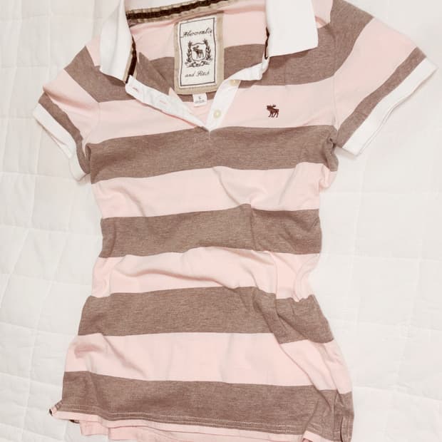 빈티지 아베크롬비 딸기초코 셔츠 리즈리사 라떼갸루 히메갸루 stc 갸루 